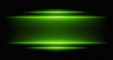 Yeşil parlak yatay kirişler ve eğim bulanıklığı. Fütürist UI sınırları için sıcak tonlu dijital ışıklar, HUD röfleleri ve bilim kurgu ekran efektleri.