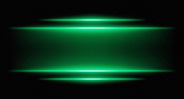 Yeşil parlak yatay kirişler ve eğim bulanıklığı. Fütürist UI sınırları için sıcak tonlu dijital ışıklar, HUD röfleleri ve bilim kurgu ekran efektleri.