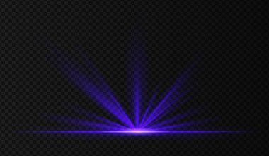 Parlak ışınlar ve yer yansıması ile mavi spot ışıkları patladı. Ödül sahneleri, kutlama efektleri veya konser görselleri için şeffaf sahne ışıklandırması.