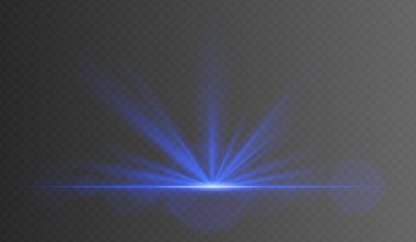 Yumuşak parçacıklarla sıcak mavi radyal ışık patlaması. Sinema açılışları, günbatımı efektleri ya da büyülü tanıtımlar için zemin seviyesi mükemmel..