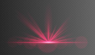 Yumuşak parçacıklarla kırmızı radyal ışık patlaması. Sinema açılışları, günbatımı efektleri ya da büyülü tanıtımlar için zemin seviyesi mükemmel..