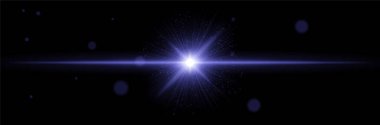 Mavi radyal ışık patlaması. Işıl ışıl parlayan parçacık ışınları güçlü sinyal iletimini ya da bilim kurgu teknolojisi patlamasını simgeliyor..