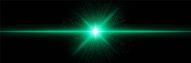 Yoğun çekirdek parlaması, radyal ışınlar, ışıldayan parçacıklar. Enerji patlamasını, fütüristik bilim kurgu ışığını, yıldız ateşlemesini, kozmik gücü sembolize eder..