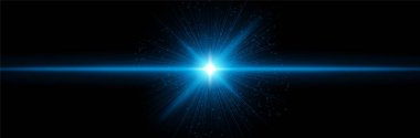 Yoğun çekirdek parlaması, radyal ışınlar, ışıldayan parçacıklar. Enerji patlamasını, fütüristik bilim kurgu ışığını, yıldız ateşlemesini, kozmik gücü sembolize eder..