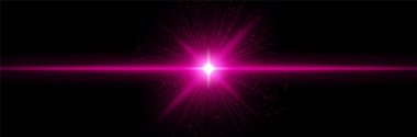 Pembe ışık, yoğun çekirdek parıltısı, radyal ışınlar, ışıldayan parçacıklar. Enerji patlamasını, fütüristik bilim kurgu ışığını, yıldız ateşlemesini, kozmik gücü sembolize eder..
