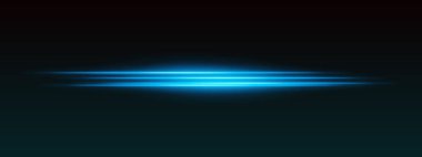 Siyah arka planda bulanık kenarlı parlak çizgiler. Bilim kurgu ve fütüristik görünümlü ışık efekti.