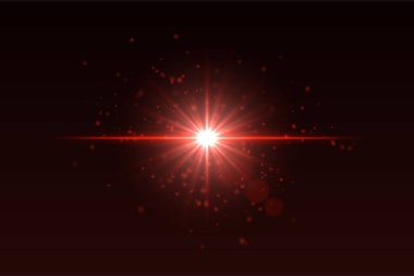 Merkezi ışık patlaması, parçacıklar ve parıldayan ışıltı. Yoğun yıldız patlaması, karanlık arkaplan üzerinde enerji etkisi yaratır.