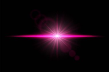 Radyal ışınlar ve lens yansıması ile yoğun parlak bir patlama. Koyu arkaplanda merkezi ışık patlaması.