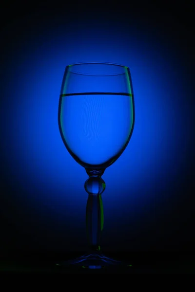 Glass Black Background Light — Stock Photo, Image
