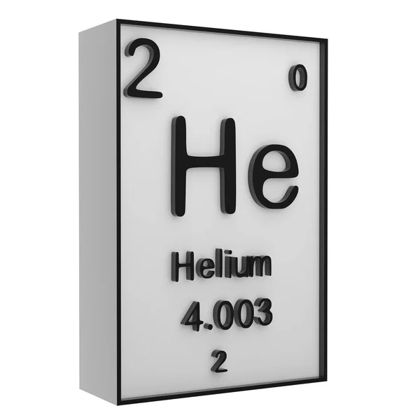 Helium Phosphor Auf Dem Periodensystem Der Elemente Auf Weißem Schwarzgrund — Stockfoto
