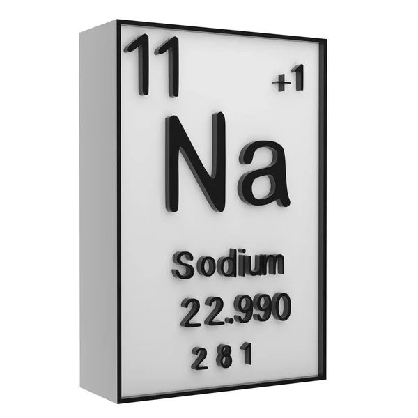 Sodium Phosphorus Periodic Table Elements White Blackground History Chemical Elements — Stock Photo, Image