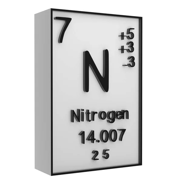 Beyaz Siyah Zemindeki Elementlerin Periyodik Tablosundaki Nitrojen Fosfor Kimyasal Elementlerin — Stok fotoğraf