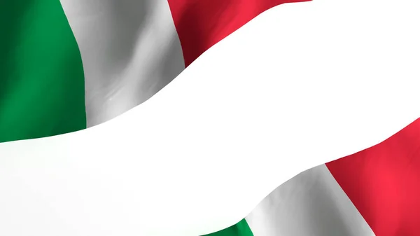 Изображение Национального Флага Флаги Ветра Рендеринг Флаг Италии — стоковое фото