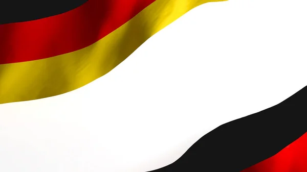 Nationalflagge Hintergrundbild Wind Weht Fahnen Rendering Flagge Von Deutschland — Stockfoto