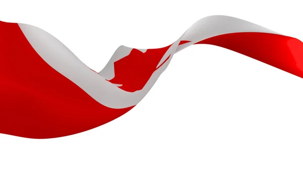 Bandeira Nacional Imagem Fundo Bandeiras Sopro Vento Renderização Bandeira Canadá — Fotografia de Stock