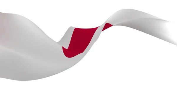 Изображение Национального Флага Флаги Ветра Рендеринг Флаг Японии — стоковое фото