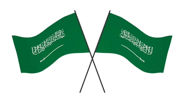 Bandera Arabia Saudita Bandera Arabia Saudita Bandera Arabia Saudita Imagen —  Fotos de Stock