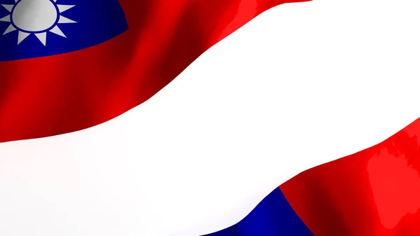 Nationale Vlag Achtergrond Afbeelding Windvlaggen Rendering Vlag Van Republiek China — Stockfoto