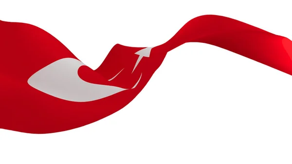 Bandeira Nacional Imagem Fundo Vento Soprando Bandeiras Renderização Bandeira Turquia — Fotografia de Stock