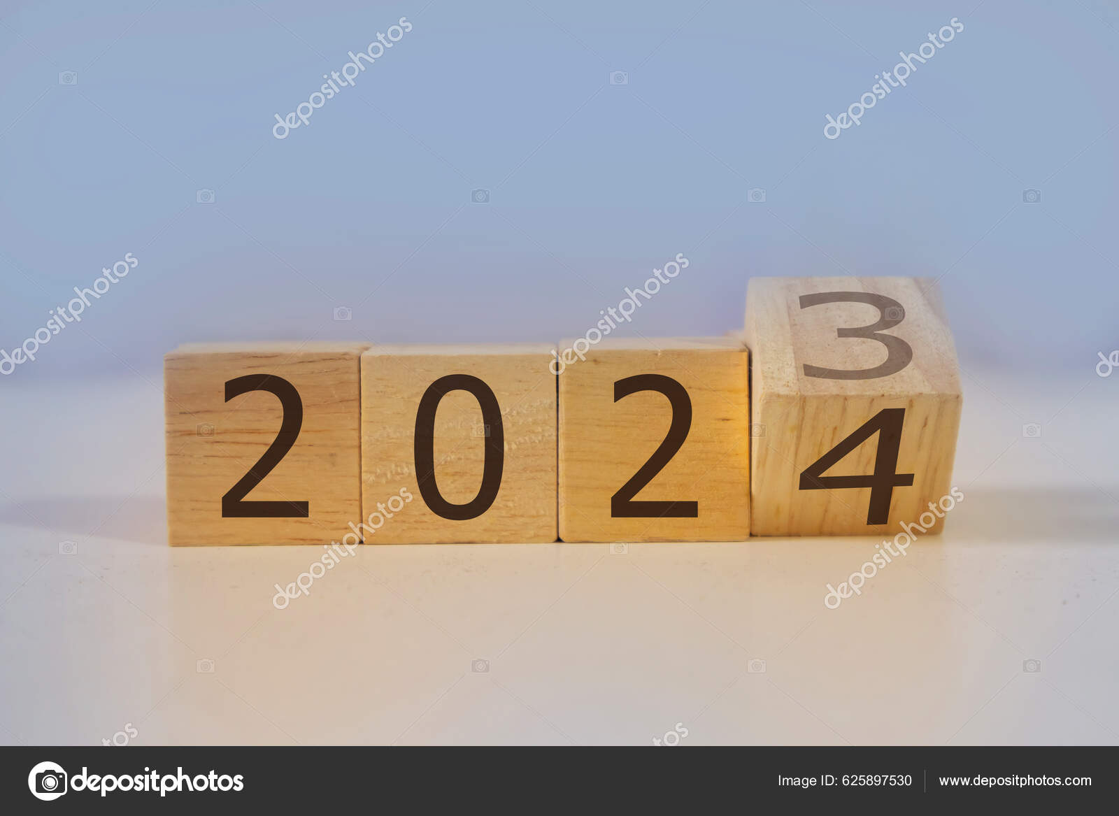 Goals Moving Forward 2025 Road Next Numbers Wooden Box Blue Stock Photo