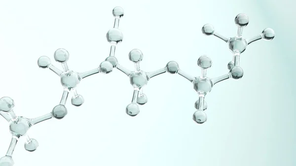 Science Medical Background Molecules Nano Technology Research Illustration Rendering — Fotografia de Stock