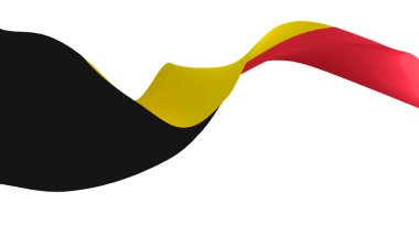 Ulusal bayrak arkaplan resmi, rüzgâr dalgalanan bayraklar, 3D görüntüleme, Belçika Bayrağı