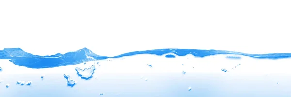 Respingos Água Ondas Fundo Branco Renderização — Fotografia de Stock