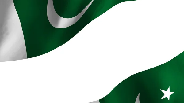 National Flag Background Image Wind Blowing Flags Rendering Flag Pakistan —  Fotos de Stock