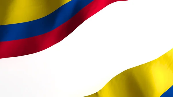 Изображение Национального Флага Флаги Ветра Рендеринг Флаг Колумбии — стоковое фото