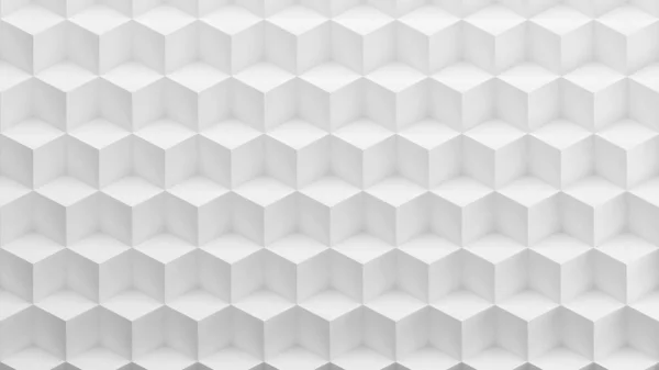 Geometrisch Patroon Witte Achtergrond Abstracte Hoge Reliëf Weergave — Stockfoto