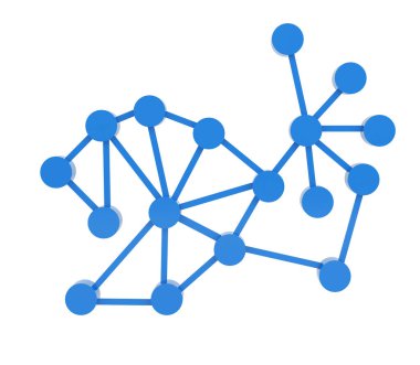 düşünce süreci veri bağlantı simgesi, zihin sembolü süreci, 3d oluşturma