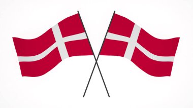 national flag background image,wind blowing flags,3d rendering,Flag of Denmark