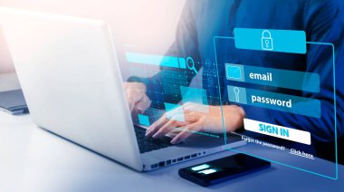 Pürüzsüz işlemler için mobil veya dizüstü bilgisayarla giriş yapmak, iç yönetim sistemine girerken güvenlik