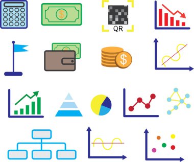 Grafik işi simgesi, iş simgeleri çizimi