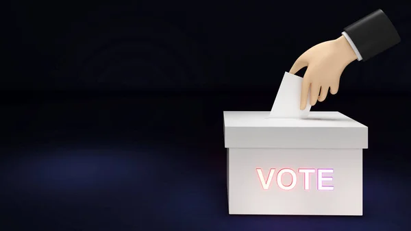 Votación Electoral Seleccionando Candidatos Para Liderar Nación Una Democracia Votación — Foto de Stock