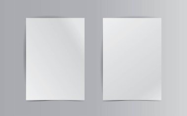 Bilgilendirici bir sunum için el ilanı kapağı için beyaz A4 şablonu tasarımı. Broşürler ya da resimler