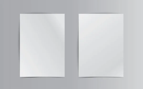 Diseño Una Plantilla Papel Blanco Maqueta Para Una Portada Folleto — Archivo Imágenes Vectoriales
