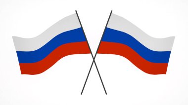 Ulusal bayrak arkaplan resmi, rüzgâr dalgalanan bayraklar, 3D görüntüleme, Rusya Bayrağı