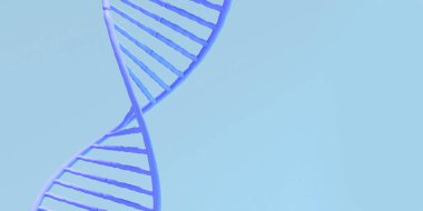 DNA yapısının kavramsal arkaplan çizimi, yaşam için genetik düzenleme teknolojisi, DNA, 3D görüntüleme