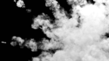 a background of black and white smoke,the spread of smoke.,3d rendering