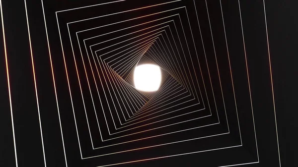 Абстрактне Зображення Кольорових Неонових Ліній Світлового Вихрового Трикутника Футуристичний Абстрактний — стокове фото