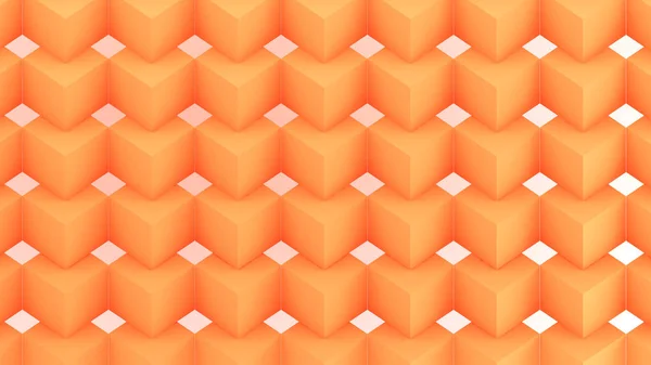 Geometrický Vzor Oranžovém Pozadí Abstraktní Vysoký Reliéf Vykreslování — Stock fotografie