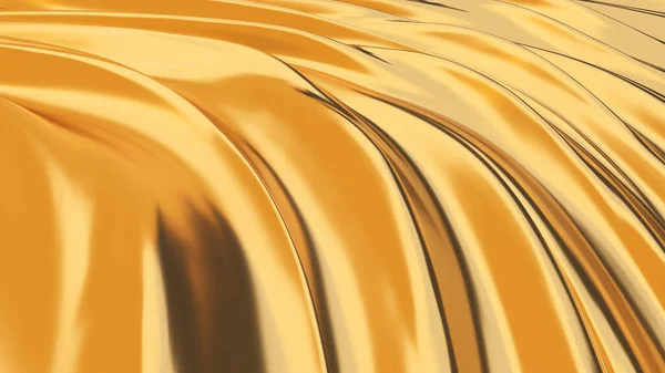 Altın Kumaş Perde Soyut Arkaplan Altın Perde Soyut Altın Hareket — Stok fotoğraf