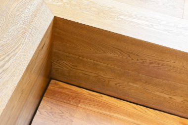 Soyut arkaplan kare şeklinde, kahverengi tahta kutu ve yakınlaştırılmış görüntü.