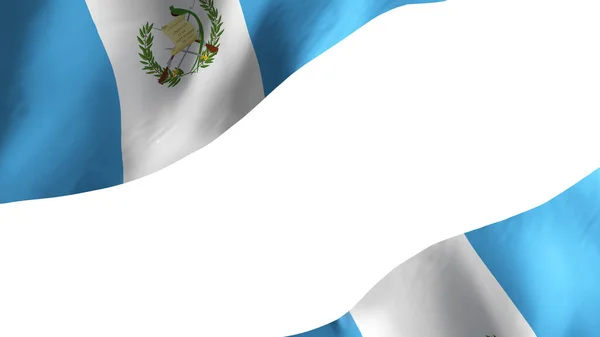 National Flag Background Image Wind Blowing Flags Rendering Flag Guatemala — Stock Photo, Image