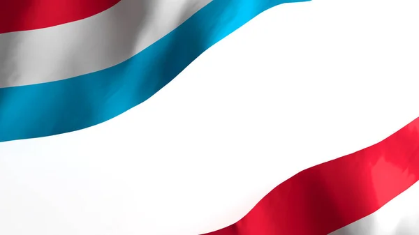 Nationell Flagga Bakgrundsbild Vind Som Blåser Flaggor Rendering Luxemburgs Flagga — Stockfoto