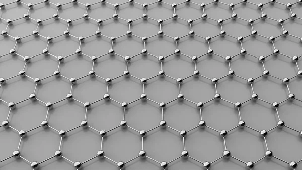 Abstracto Fondo Nanotecnología Formas Nanotecnología Los Futuros Materiales Carbono Rendering — Foto de Stock