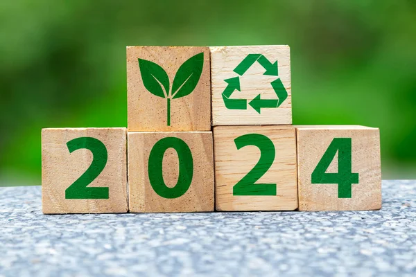Celem Jest Dążenie 2024 Zakresie Ochrony Środowiska Zrównoważonego Wykorzystania Odpowiedzialności — Zdjęcie stockowe