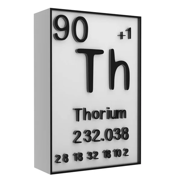 Thorium Phosphor Auf Dem Periodensystem Der Elemente Auf Weißem Schwarzgrund — Stockfoto