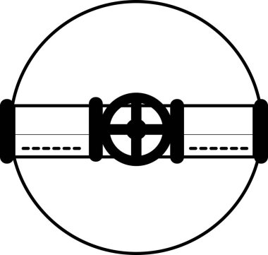 Su borusu ve valf sistemi, düz tasarımlar ve çizgi resim simgelerinin yer aldığı inşaat sektörünün iş kavramları.
